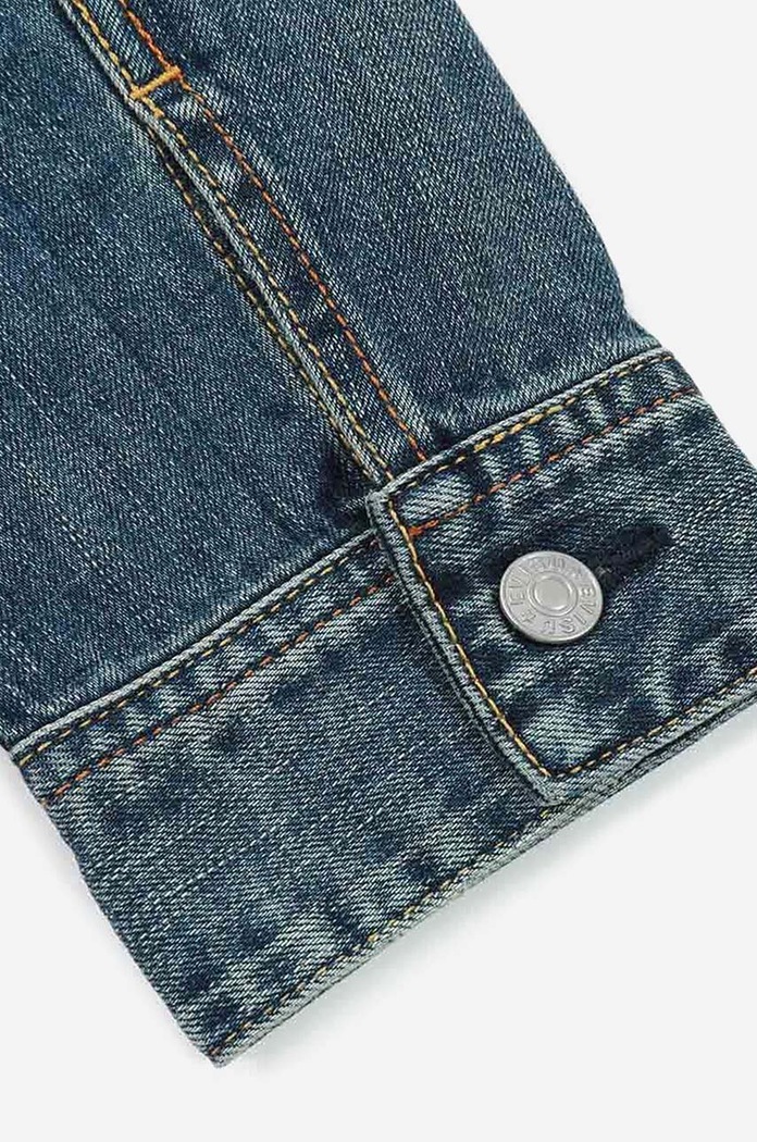 Džínová bunda Evisu Kamon Embossed Denim Jacket 2ESHTM3DJ710LFCS