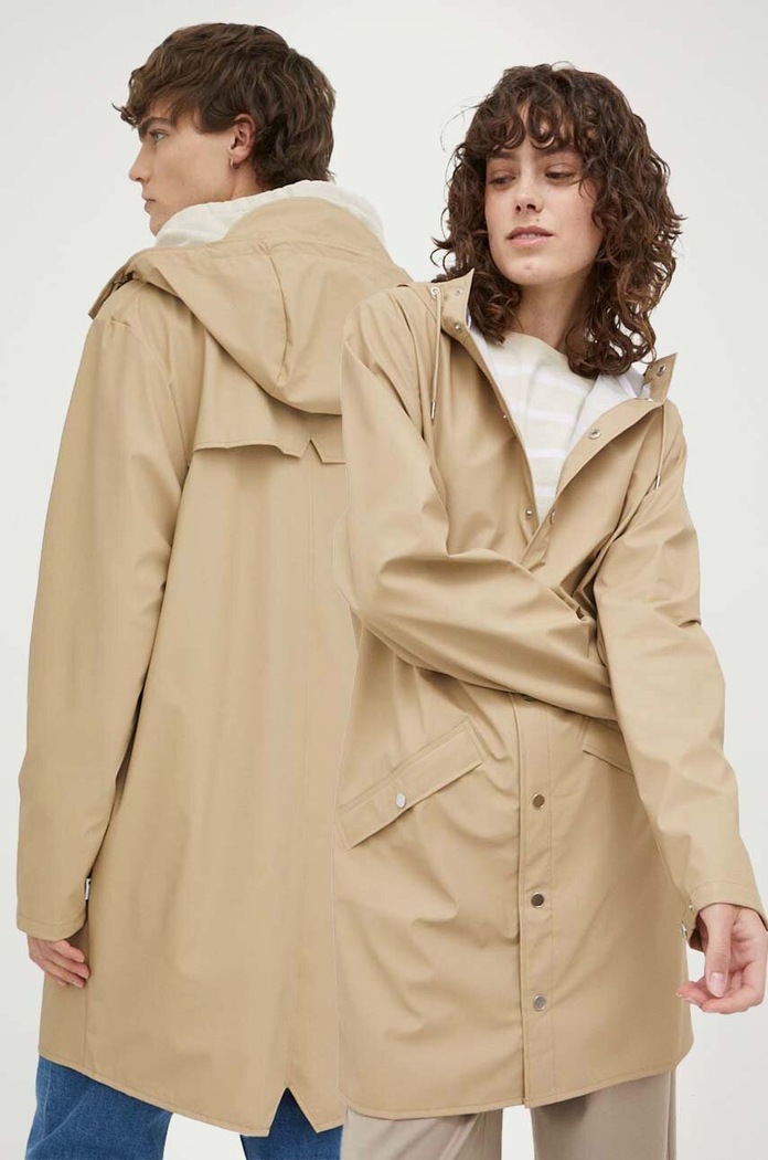 Rains Nepromokavá bunda Rains 12020 Long Jacket béžová 12020.24