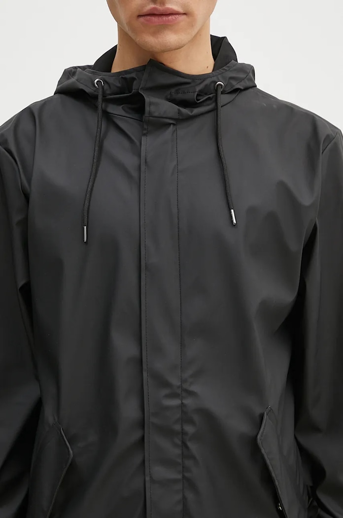 Rains giacca impermeabile 18010 Fishtail Jacket nero 18010.01