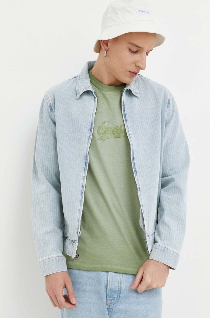 Džínová bunda Guess Originals modrá M3GG75D4ZW0