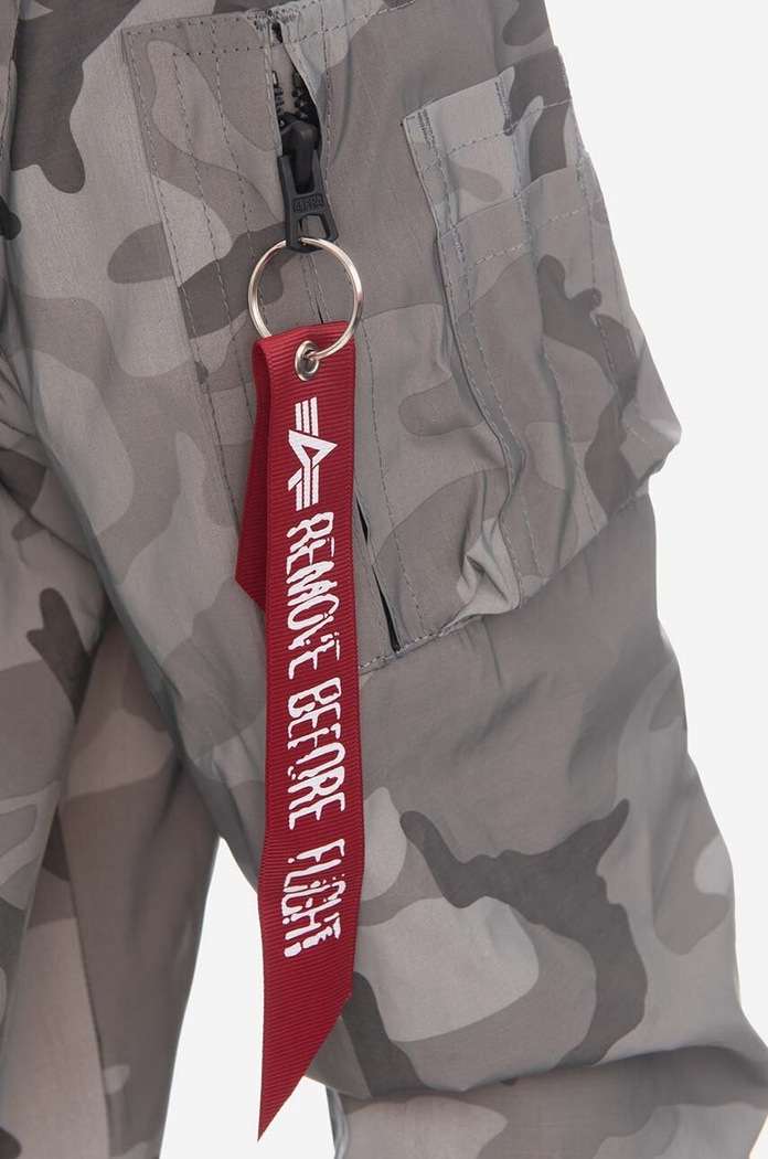 Bunda Alpha Industries MA-1 LW Hooded Refl. Camo 126138RC 125 šedá 126138RC.125
