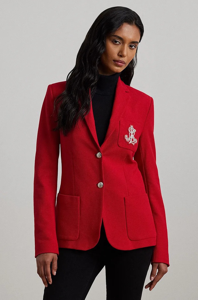 Lauren Ralph Lauren marynarka tkanina czerwony 200797305