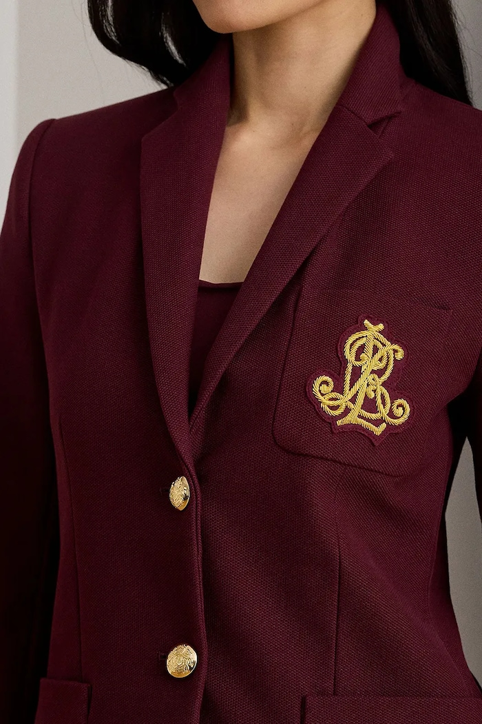 Σακάκι Lauren Ralph Lauren μπορντό 200797305