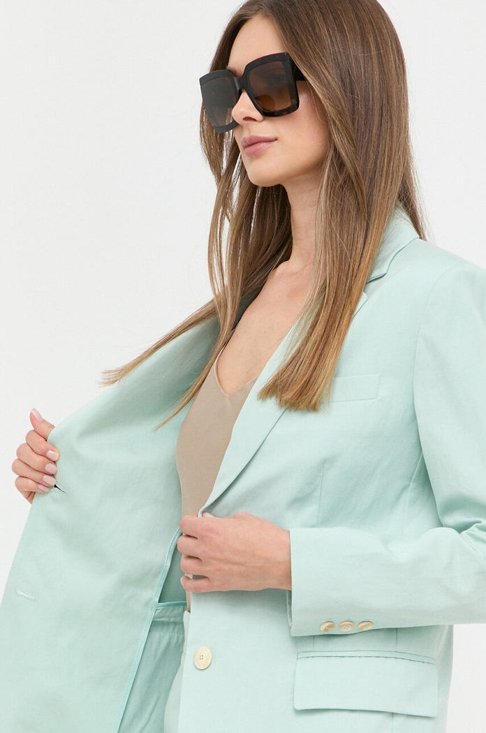 Twinset marynarka z domieszką lnu 231TP2540