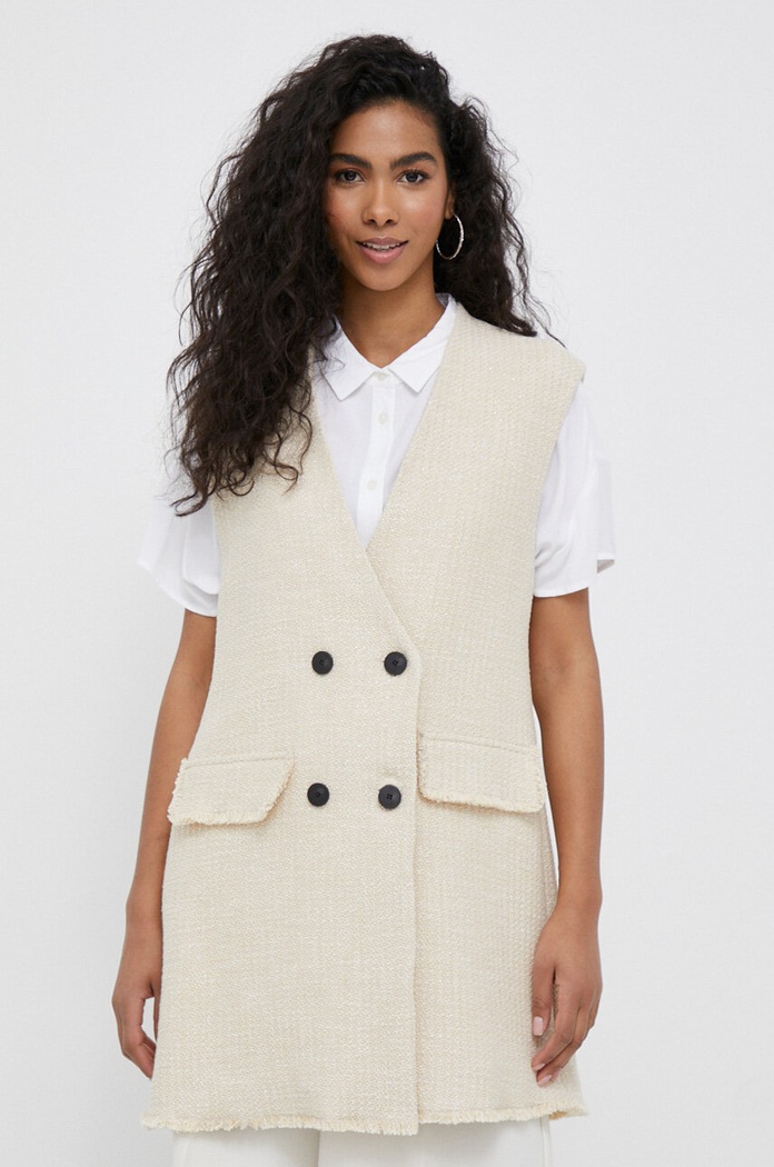 Joop! gilet melange beige 30035111