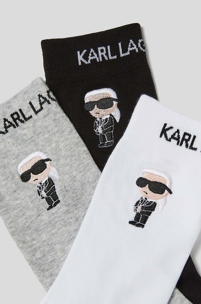 Ponožky Karl Lagerfeld 3-pak viacfarebná 230W6001