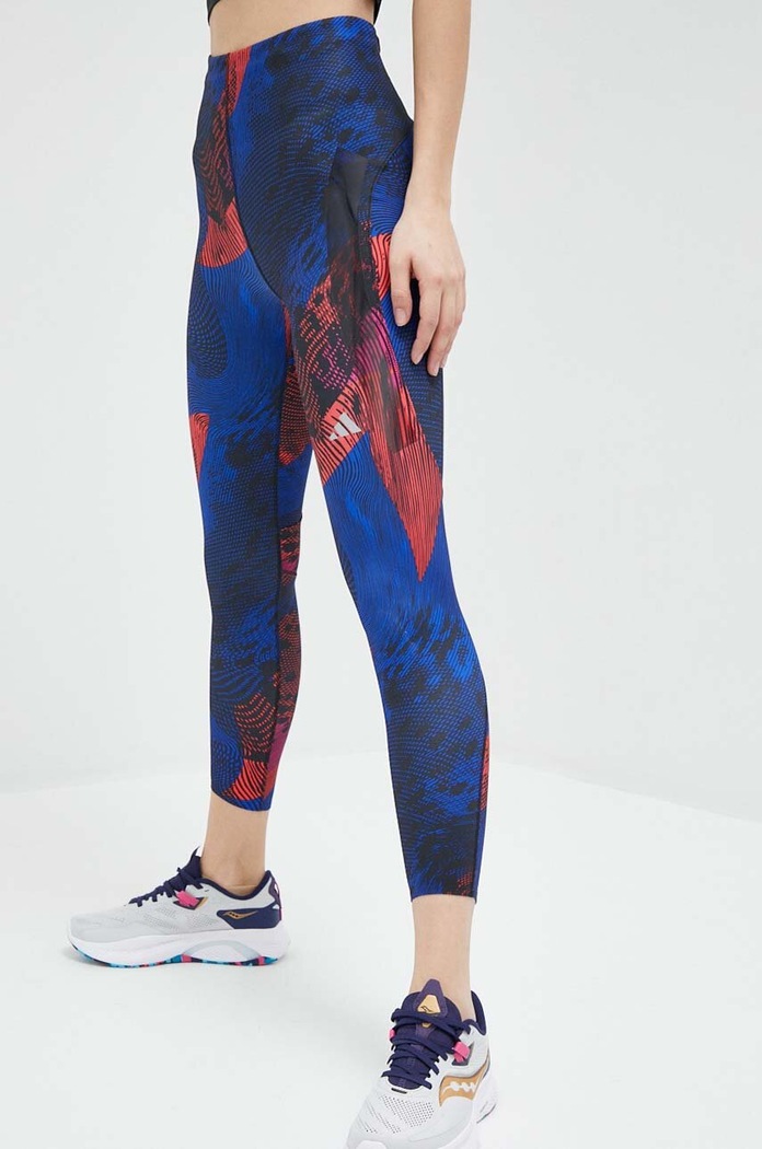adidas Performance legginsy do biegania Adizero niebieski HS5433