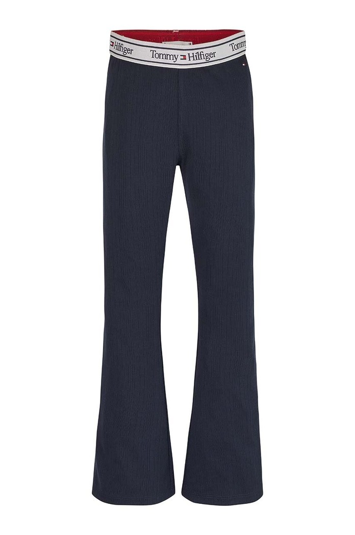 Tommy Hilfiger legginsy dziecięce z elastanem granatowy KG0KG07065.PPYX