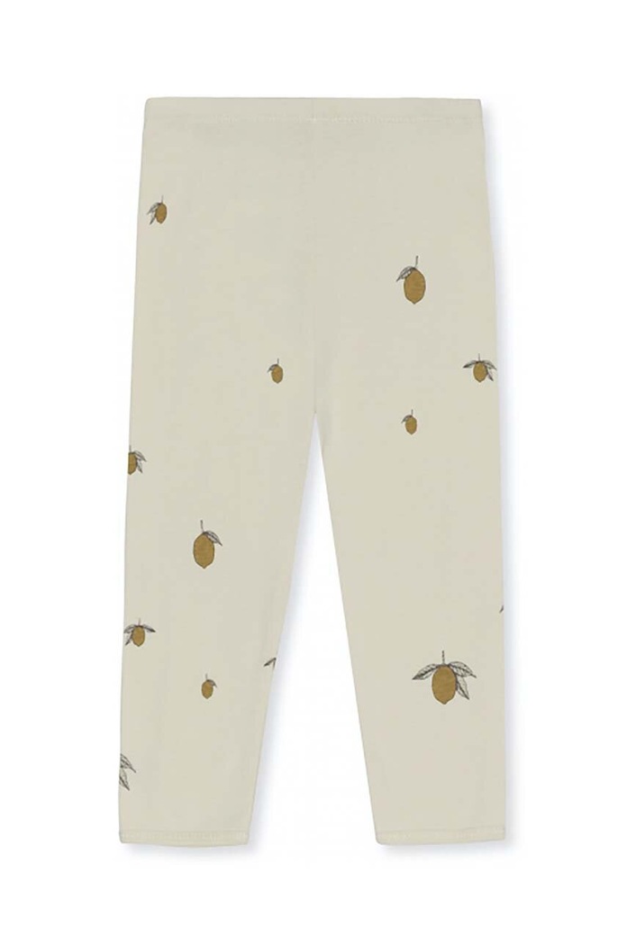 Dětské bavlněné legíny Konges Sløjd LEGGINS GOTS KS3557 žlutá AA00