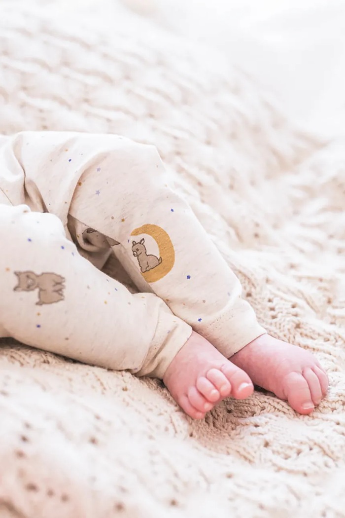 Chłopiec That's mine legginsy niemowlęce MILEY 013939 beżowy
