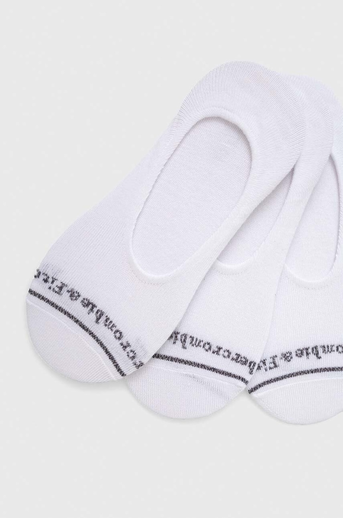 Ponožky Abercrombie & Fitch 3-pack KI112.3089.100 bílá SS23