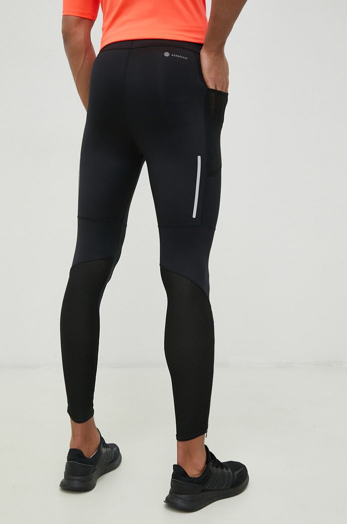 Odjeća Tajice za trčanje adidas Performance Saturday HY5539 crna