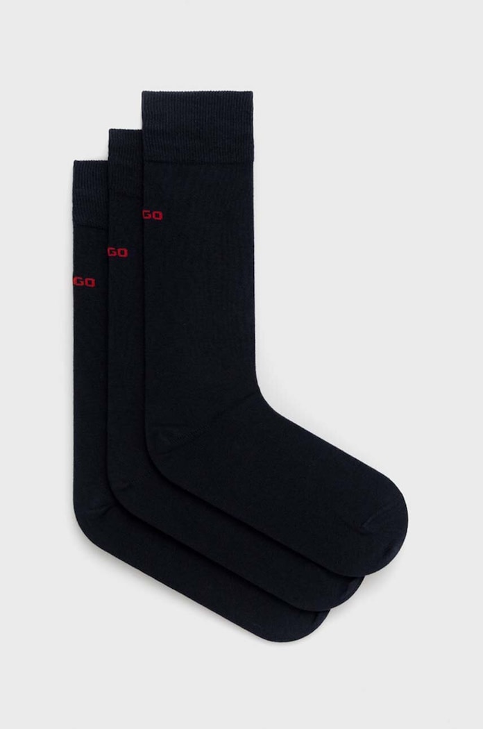 HUGO șosete 3-pack 3P RS UNI CC sosete lungi bleumarin 50493253