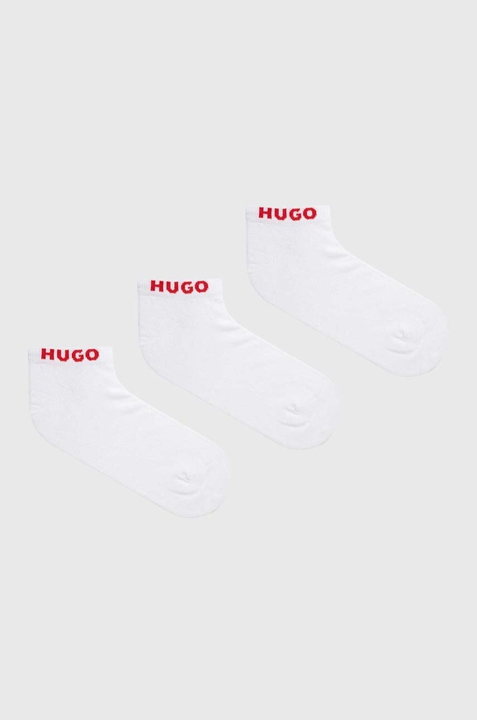 HUGO skarpetki 3-pack skarpetki krótkie biały 50480217