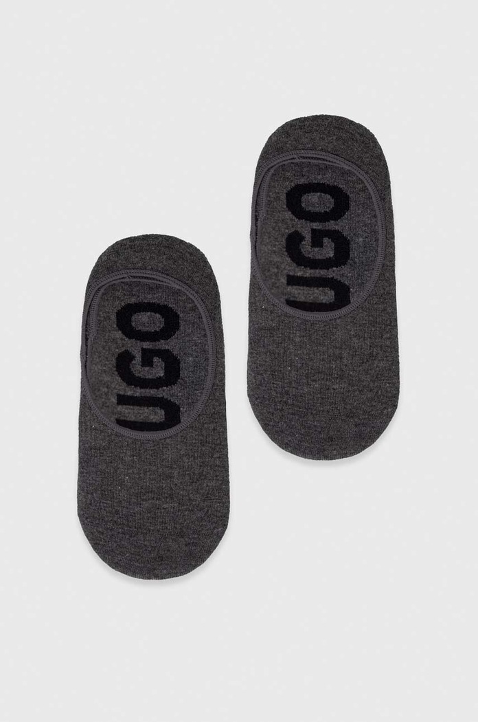 Nogavice HUGO 2-pack Kratke nogavice siva 50491244