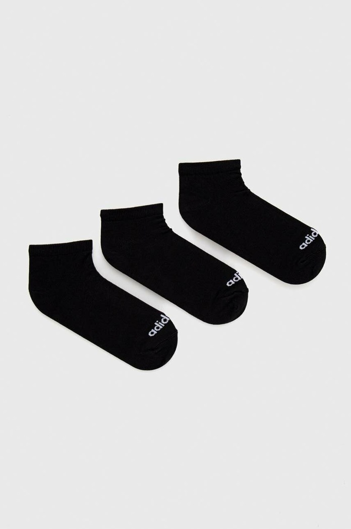 adidas skarpetki 3-pack Essentials skarpetki krótkie czarny IC1299