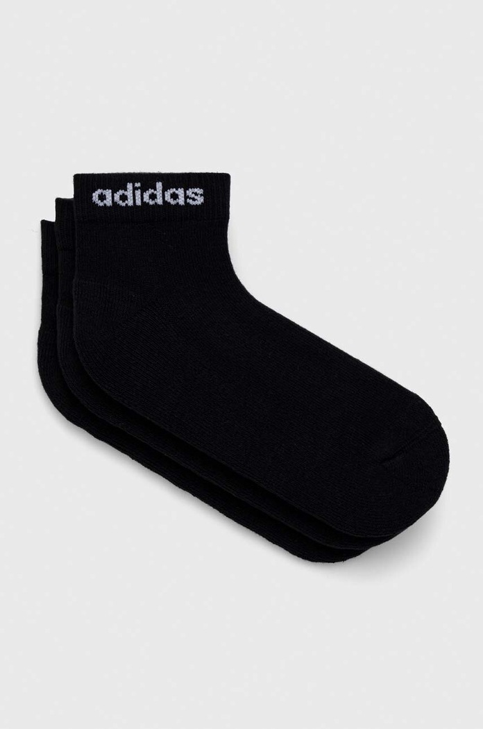 adidas șosete 3-pack Essentials sosete lungi negru IC1303