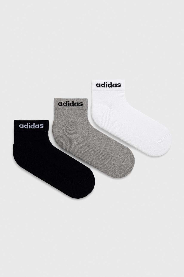 adidas skarpetki 3-pack Essentials skarpetki krótkie czarny IC1304