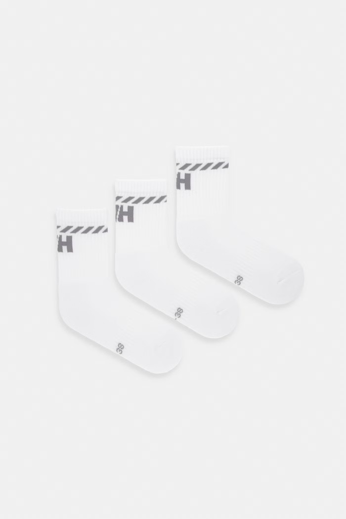 Helly Hansen ponožky 3-pak biela 67479