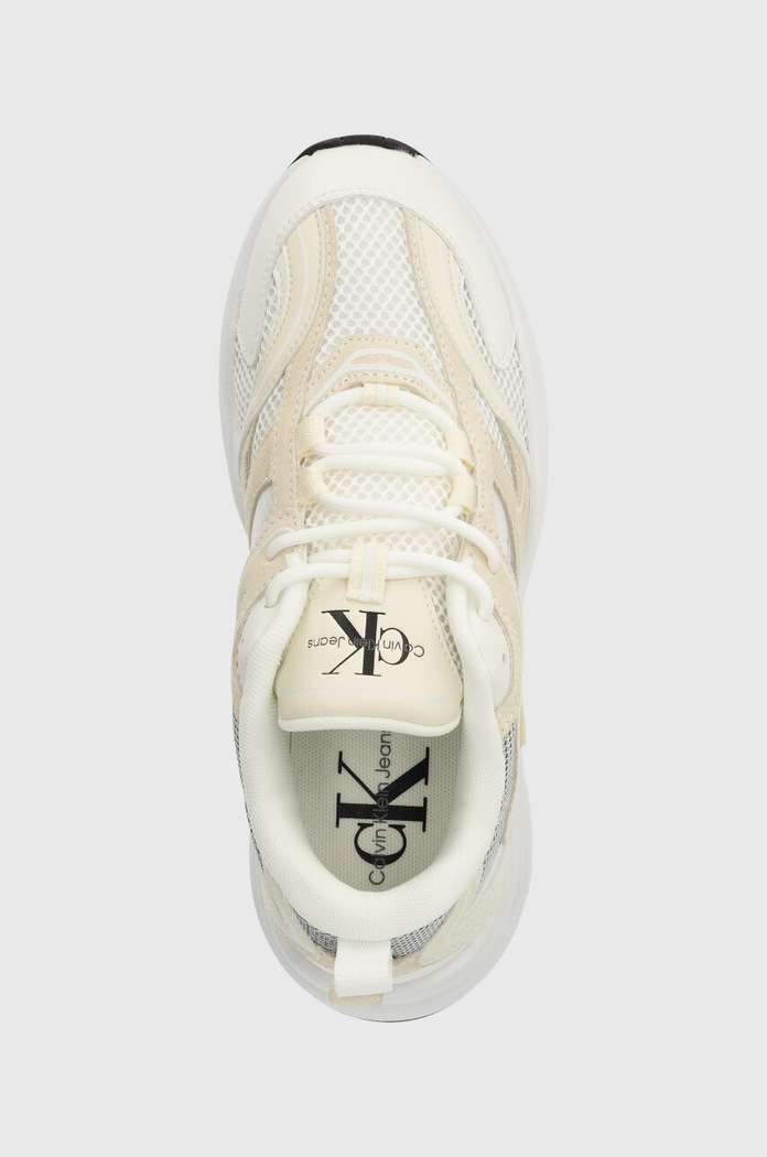 Calvin Klein Jeans sneakersy YW0YW00891 RETRO TENNIS SU-MESH W beżowy YW0YW00891