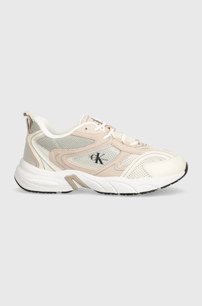 Calvin Klein Jeans sneakersy YW0YW00891 RETRO TENNIS SU-MESH W YW0YW00891 beżowy NC24