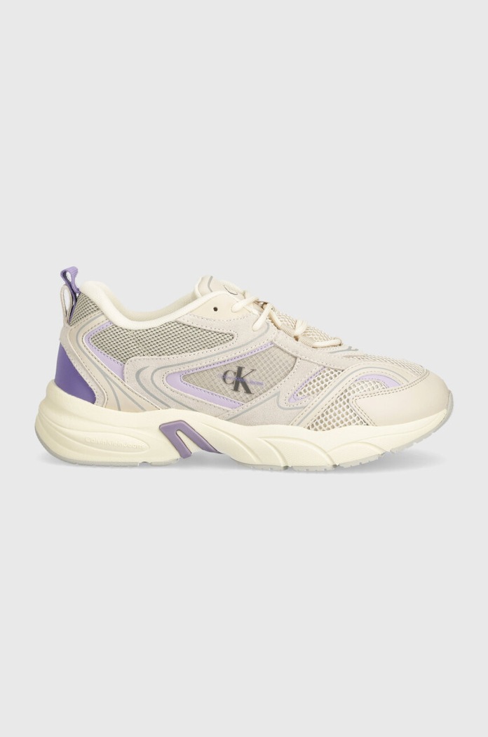 Calvin Klein Jeans sneakersy YW0YW00891 RETRO TENNIS SU-MESH W YW0YW00891 beżowy NC24