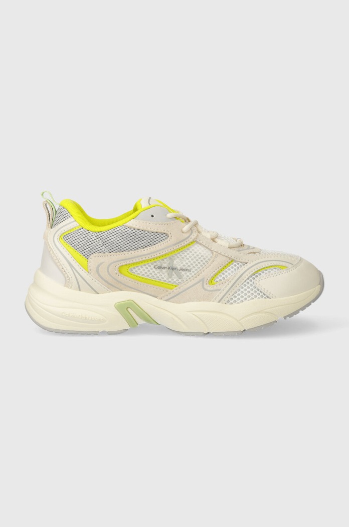 Calvin Klein Jeans sneakersy YW0YW00891 RETRO TENNIS SU-MESH W syntetyczny beżowy YW0YW00891