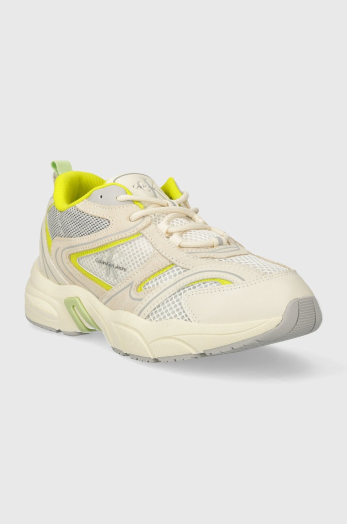 Calvin Klein Jeans sneakersy YW0YW00891 RETRO TENNIS SU-MESH W YW0YW00891 beżowy NC24