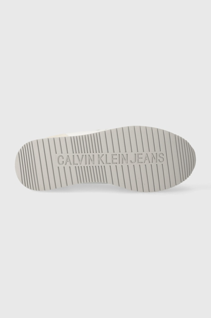 Calvin Klein Jeans sportcipő YW0YW00840 RUNNER SOCK LACEUP NY-LTH W LACE UP YW0YW00840 fehér