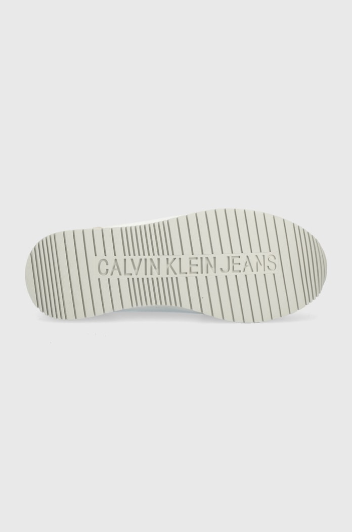 Tenisice Calvin Klein Jeans YW0YW00840 RUNNER SOCK LACEUP NY-LTH W YW0YW00840 bež