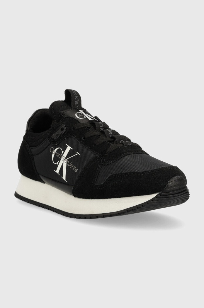 Маратонки Calvin Klein Jeans YW0YW00840 RUNNER SOCK LACEUP NY-LTH W YW0YW00840 черен SS25