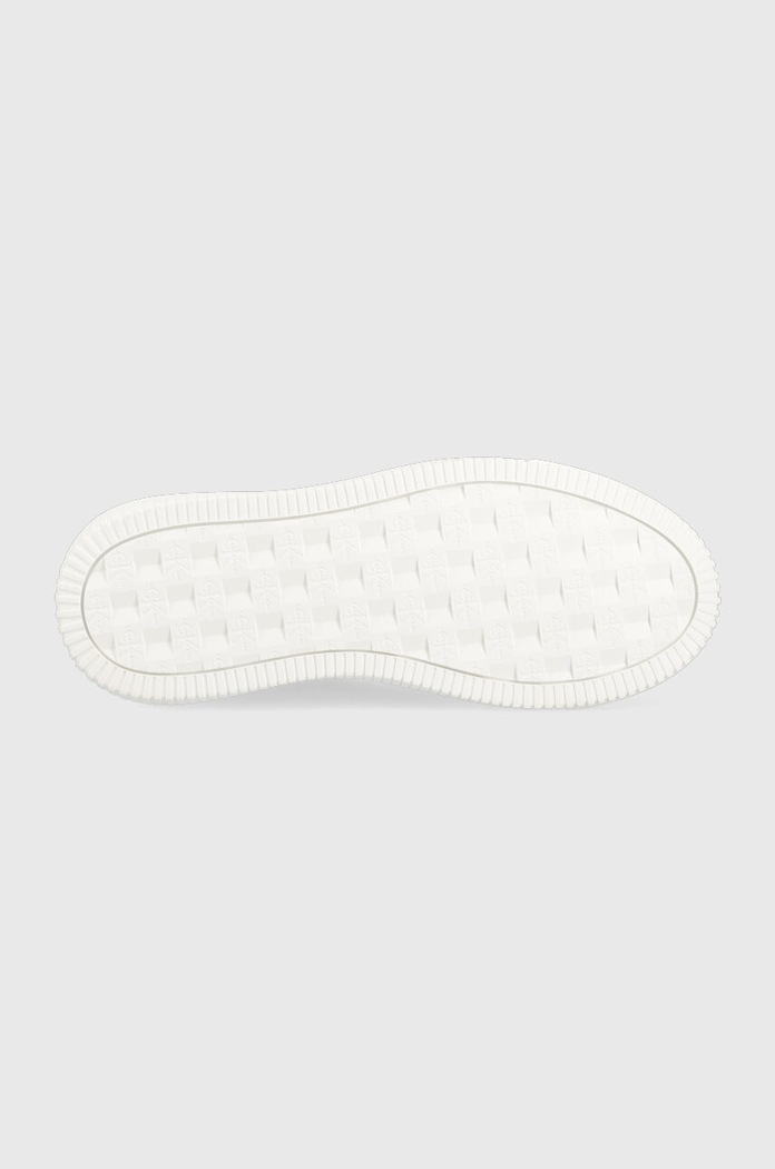 Calvin Klein Jeans sneakersy skórzane YW0YW00823 CHUNKY CUPSOLE MONOLOGO W YW0YW00823 biały
