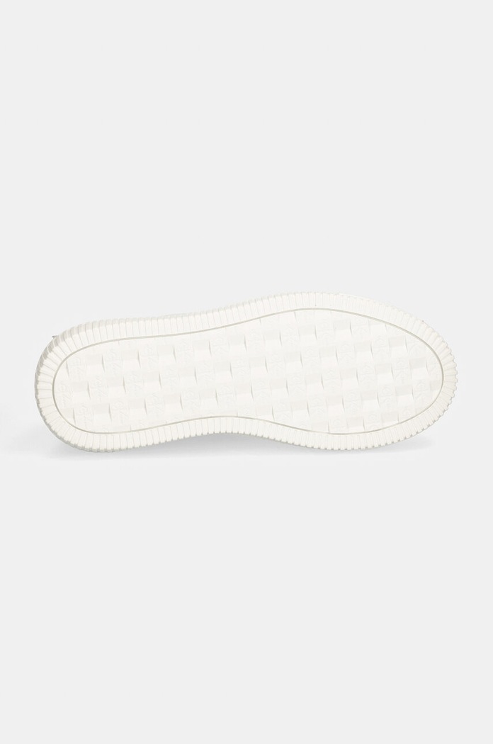 Calvin Klein Jeans sneakersy skórzane YW0YW00823 CHUNKY CUPSOLE MONOLOGO W YW0YW00823 biały