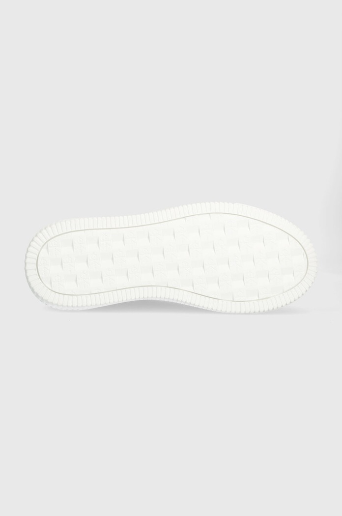 Calvin Klein Jeans sneakersy skórzane YW0YW00823 CHUNKY CUPSOLE MONOLOGO W YW0YW00823 biały