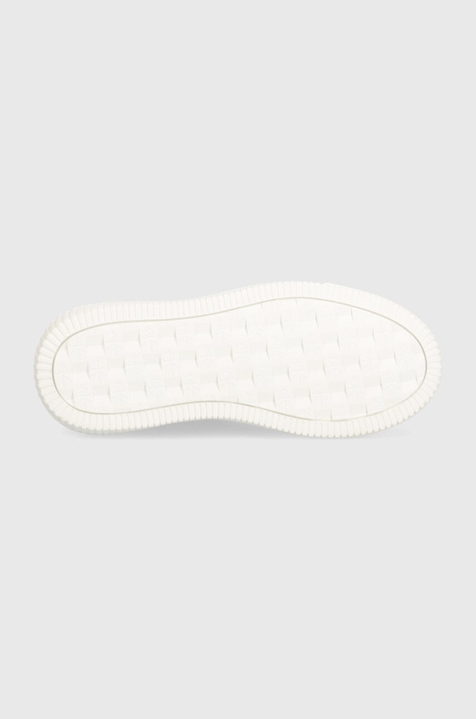 Kožené tenisky Calvin Klein Jeans CHUNKY CUPSOLE MONO LTH WN YW0YW00823 bílá