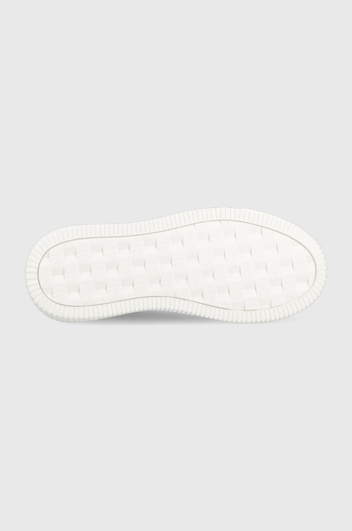 Δερμάτινα sneakers Calvin Klein Jeans YW0YW00823 CHUNKY CUPSOLE MONOLOGO W CHUNKY CUPSOLE MONO LTH WN YW0YW00823 μαύρο