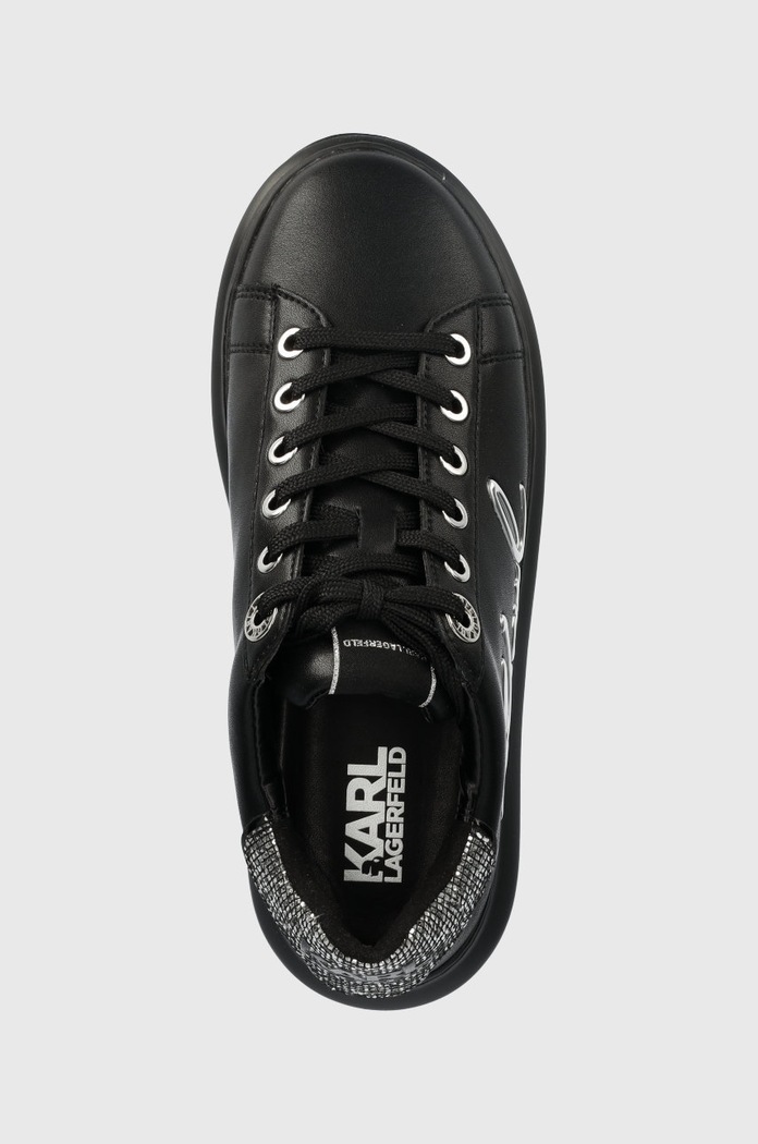 Karl Lagerfeld sneakersy skórzane KAPRI czarny KL62510A.00S