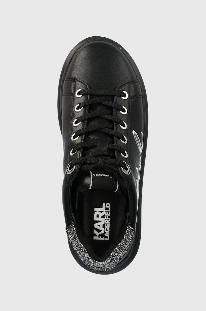 Karl Lagerfeld sneakersy skórzane KAPRI czarny KL62510A.00S