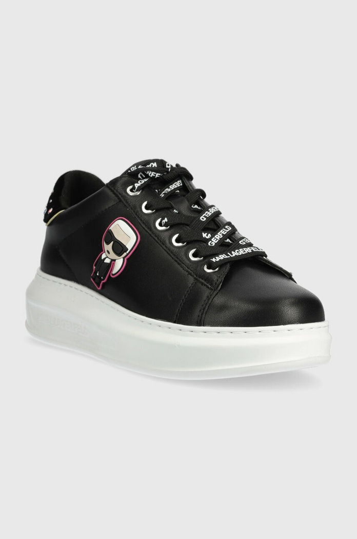 Kožené tenisky Karl Lagerfeld KL62547 KAPRI KL62547.000 čierna SS23