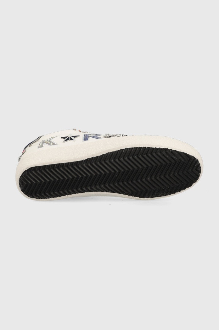 Karl Lagerfeld sneakersy skórzane KL60118 SKOOL KL60118.011 biały