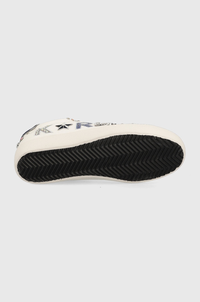 Karl Lagerfeld sneakersy skórzane KL60118 SKOOL KL60118.011 biały