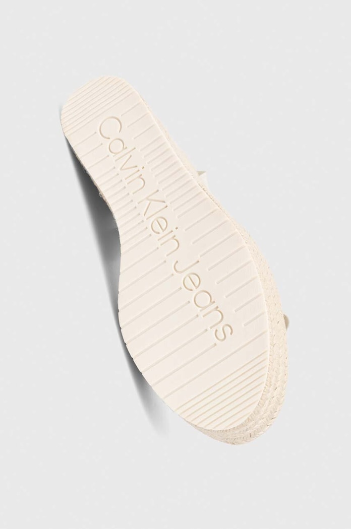 Semišové sandály Calvin Klein Jeans WEDGE SANDAL SU MG BTW YW0YW01026