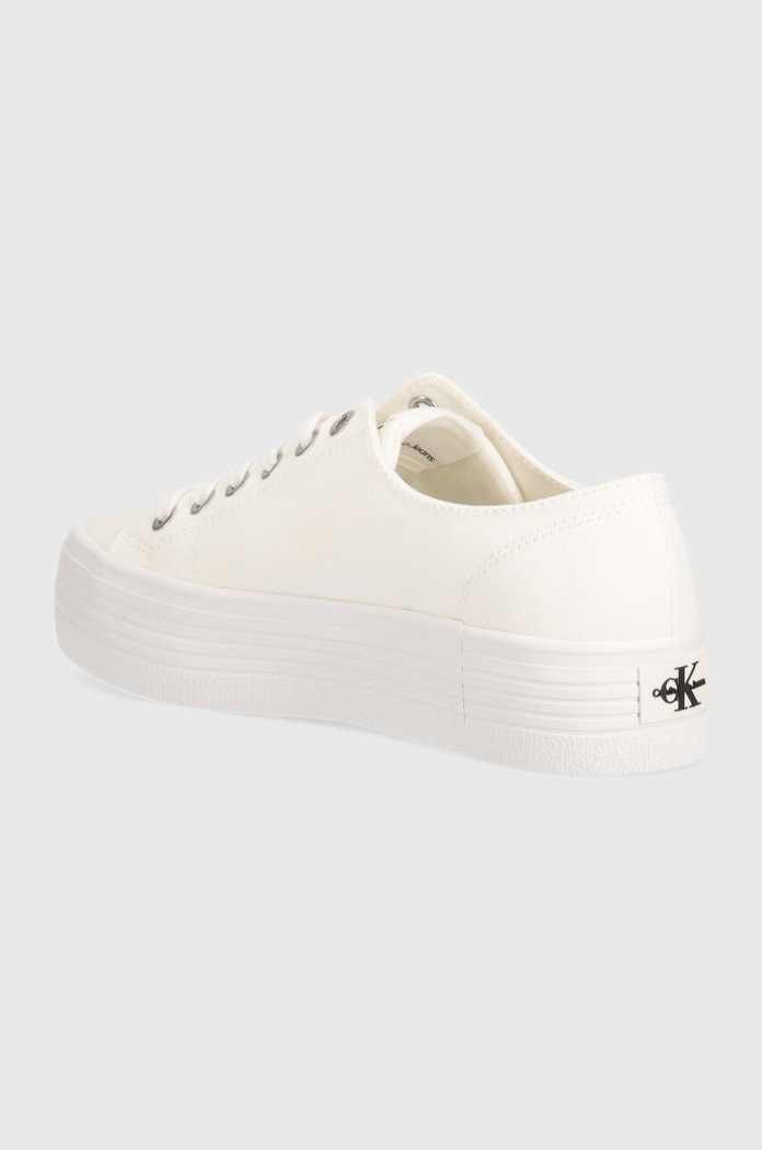 Boty Tenisky Calvin Klein Jeans VULC FLATFORM ESSENTIAL MONO YW0YW01030 béžová
