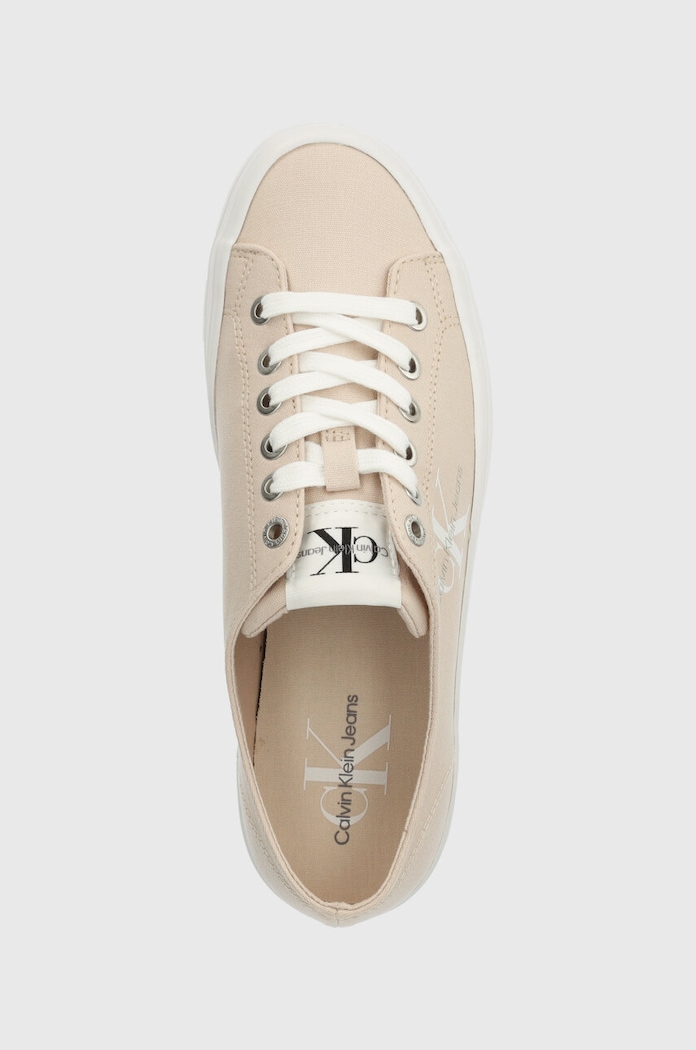 Tenisky Calvin Klein Jeans VULC FLATFORM ESSENTIAL MONO růžová YW0YW01030