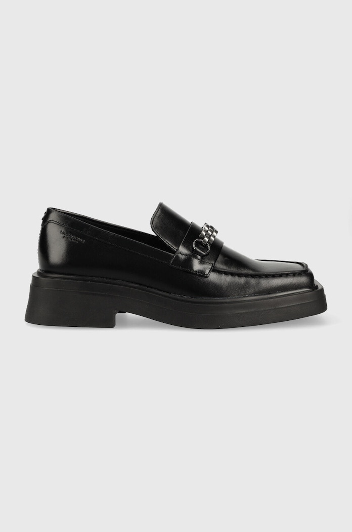 Vagabond Shoemakers mokasyny skórzane EYRA płaski czarny 5550.001.20