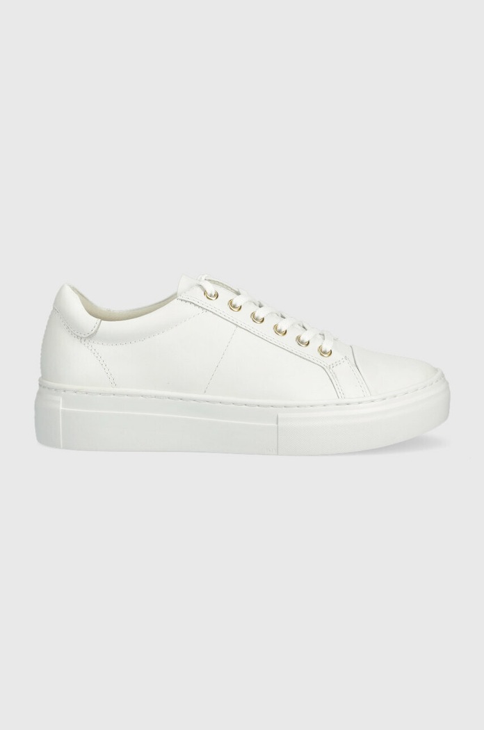 Kožené sneakers boty Vagabond Shoemakers ZOE PLATFORM platforma bílá 5327.501.01