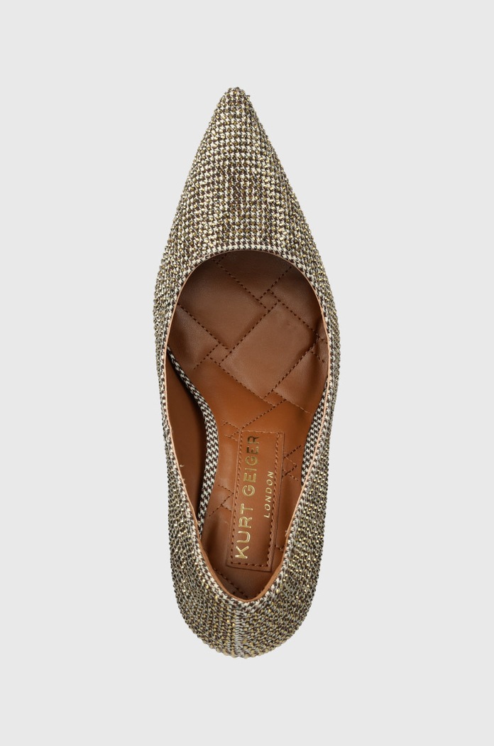 Szpilki Belgravia Kurt Geiger London 9312140609.BEIGE złoty