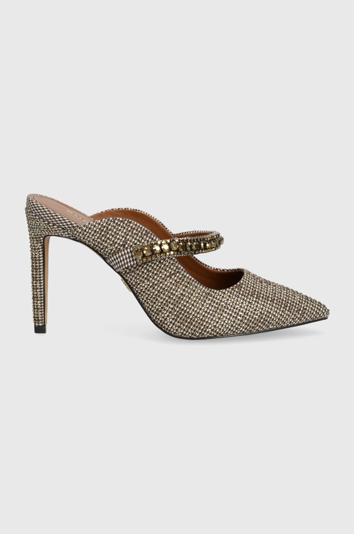 Kurt Geiger London klapki Duke szpilka złoty 4268540609.BEIGE