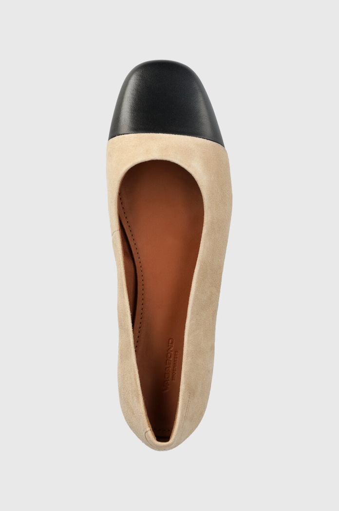 Vagabond Shoemakers baleriny skórzane JOLIN beżowy 5508.642.95
