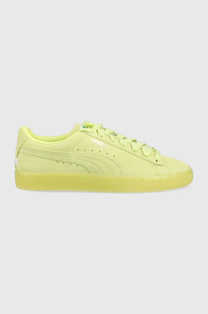 Puma sneakersy zamszowe Suede Classic XXI płaska zielony 374915